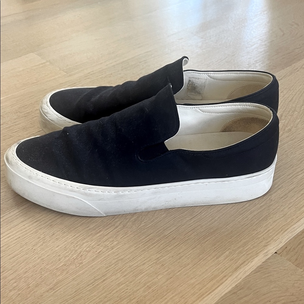 The Row Navy canvas slip on 39 Preowned